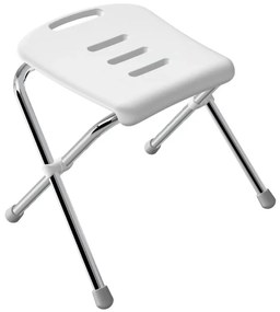 Spirella SITZ összecsukható zuhanyzószék, fehér,47 cm