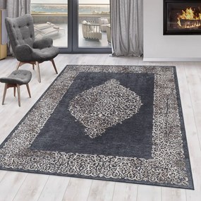 Antracitszürke mosható szőnyeg 80x150 cm Fiesta – Ayyildiz Carpets