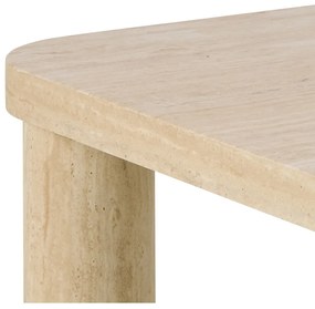 Bézs dohányzóasztal márvány dekorral 60x60 cm Solano – Actona