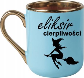 Elegáns bögre „Türelem elixír" 330 Világos Kék