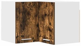 Függő szekrény Riga Füstölt tölgy és fehér 57 x 57 x 40 cm