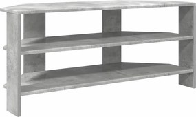 vidaXL SarokTVSzekrény Beton Szürke 102x40,5x45cm Faanyag