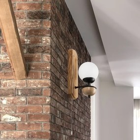 Brilagi - LED Fali lámpa COTTAGE 1xG9/40W/230V tölgy/fehér