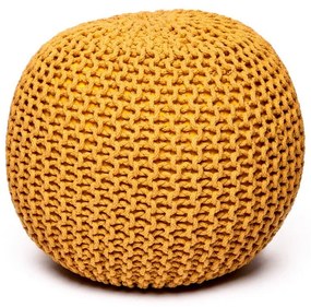Mustársárga puff - Bonami Essentials