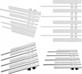 Fürdőszobai radiátor Zongora 585x570 Fehér Matt Jobbos