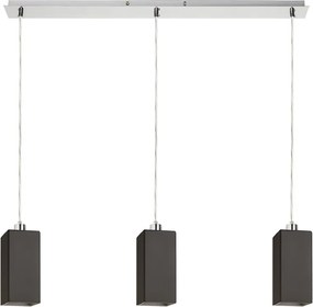 RENDL LIZ III 80 závěsná černá sklo/matný nikl 230V LED E27 3x15W