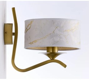 Jupiter 2111 - KASZMIR fali lámpa 1xE27/15W/230V fehér/arany/márványmintás