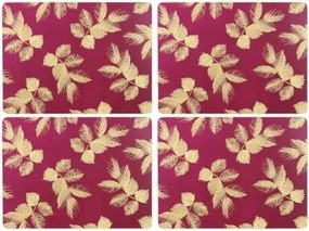 Pimpernel rózsalevél ágak nagy tányéralátét asztalra 30cm 4db