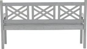 Fából készült kerti pad, szürke, 150 cm, FABLA