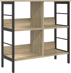 vidaXL Könyvespolc Sonoma tölgy 82 x 32 x 79 cm Faanyag