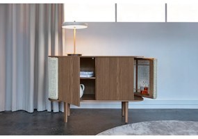 Barna-natúr színű alacsony komód tölgyfa dekorral 109x75 cm Treasures – UMAGE