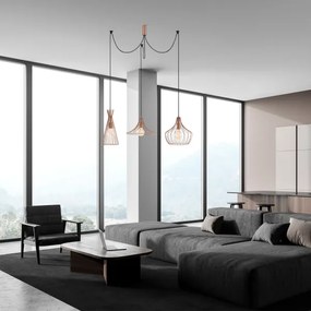 Csillár zsinóron MEZOPOTAMYA 3xE27/40W/230V pók