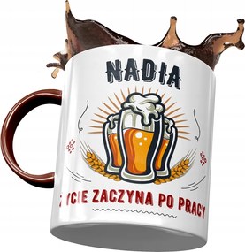 Bordó Bögre Nadia Barátnőknek Ajándék Nyomtatott Fotóval