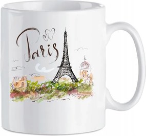 Nyomott mintás bögre Párizs Eiffel-torony 330 ml