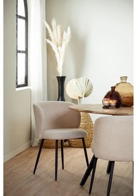 Bézs kárpitozott étkezőfotel Elyna – Light &amp; Living