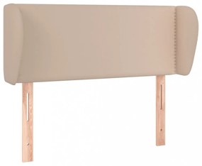 cappuccino műbőr szárnyas fejtámla 103x23x78/88 cm