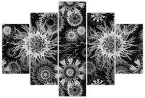 Kép - Fekete és fehér gyűszűvirág (150x105 cm)