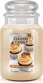 Praline Buttercream Country Candle nagy illatgyertya két kanóccal