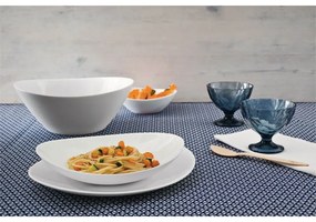 Design Fehér modern étkészlet tányérkészlet 18 részes