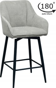 Hoker, bárszék forgó bárszék szürke konyhaszigethez Elmo