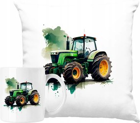 Bögre Szett Párna Traktor Gazda Mezőgazdaság 1 Ötlet Ajándék