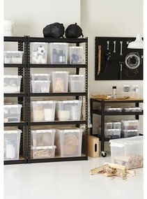 SmartStore Classic tárolódoboz fehér klipszekkel, 32 l, 32 l
