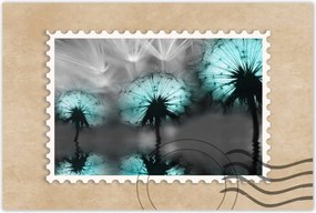 Poszterek 90x60 Türkiz pitypangok Víz