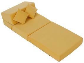 Összecsukható szék/matrac PELOS, sárga