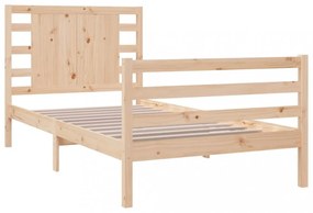 tömör fenyőfa ágykeret matrac nélkül 90 x 190 cm