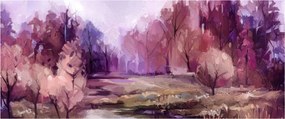 Kép - Őszi tájképfestés (120x50 cm)