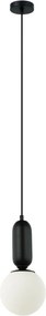 ITALUX PND-02340-1S-BK ALDEVA Modern Függesztett Lámpa Fehér, Fekete E27 IP20