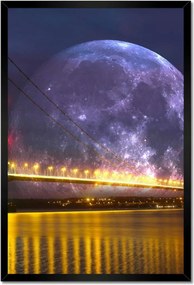 Poszterek keretben 40x60 Méltóságteljes hold híd