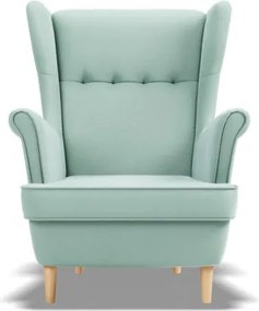 Uszak Mini fotel, bársony, kék