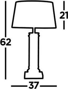 Asztali Lámpa Ezüst PEDESTAL SEARCHLIGHT EU5141SS