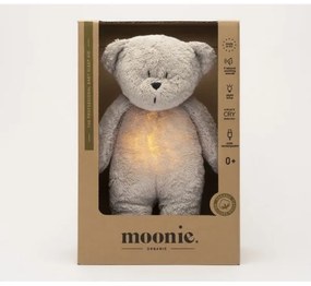 Moonie - Snuggle buddy dallammal és világítással medvebocs 2.0 organic szürke