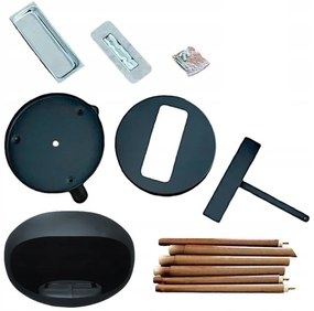 Bioetanol-kandalló TOKIO 45x100 cm 2 kW fekete