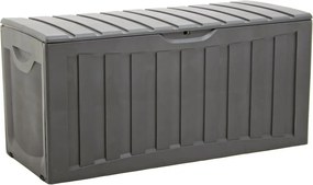 vidaXL fekete polipropilén tárolóláda 118 x 53 x 57 cm