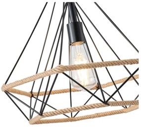 Csillár zsinóron FLARE 1xE27/15W/230V bézs