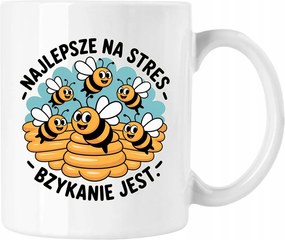 Méhecske bögre mém vicc 2 fehér 330ml