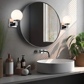 Ezüstszínű fali lámpa ø 14 cm Kula – Trio