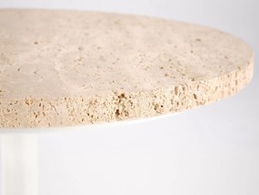 Kézi asztal Terazzo (travertin + fehér). 1092462