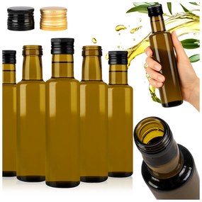 10db Dorica Üvegpalack 250 ml Olívaolaj Tinktúra Bor Ecet Palack