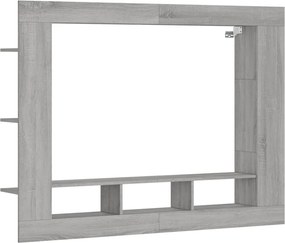 vidaXL szürke sonoma színű szerelt fa TV-szekrény 152x22x113 cm
