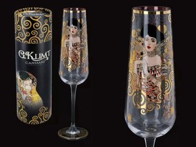 Talpas üveg pezsgős pohár 200 ml Klimt Adele