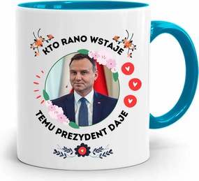 Duda András Kék Elnöki Bögre Neked, fényképes nyomattal