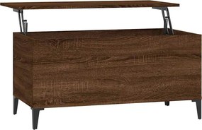vidaXL barna tölgyszínű szerelt fa dohányzóasztal 90x44,5x45 cm
