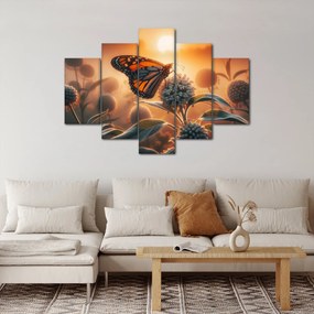 Kép – Pillangó a lenyugvó napban (150x105 cm)
