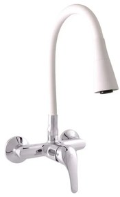 RAV Slezák SA002.5/13CB - Mosogatócsaptelep SAZAVA 32,3 cm fehér/fényes króm