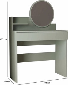 Harmony Mini Round - Ash Green