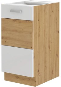 Alsó konyhaszekrény Arryn 40 D 1F BB (artisan tölgy + fehér fényes). 1024680
